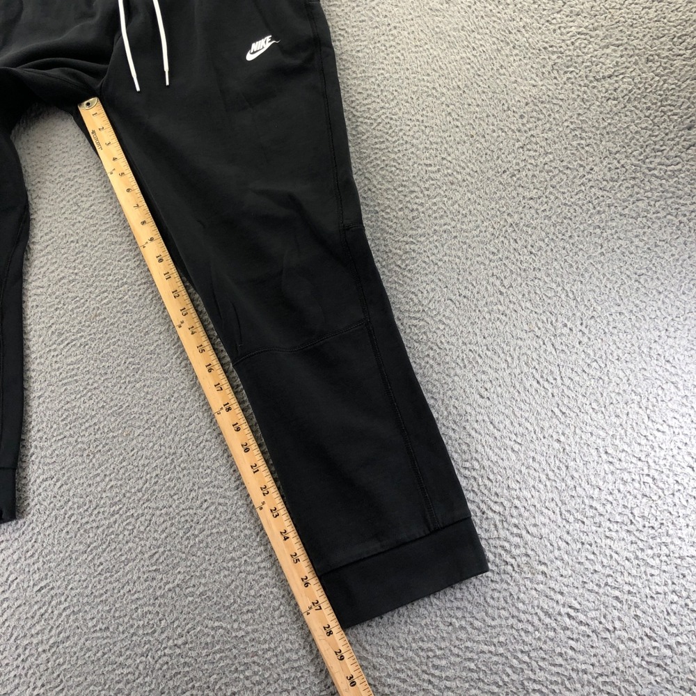 Nike Pants Mens Extra Large Black Club Fleece Sportswear Cuffed Jogger Fleece - Picture 9 of 10